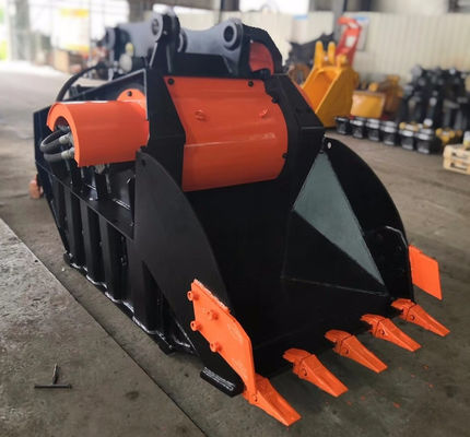 شراء 1-8m3 الحفرة الفولاذية عالية القوة كسارة الصخور دلو 350 بار online manufacture